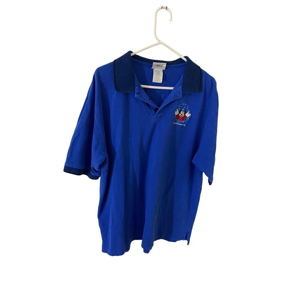 Walt Disney World Men's Collared Polo Short Sleeve Mickey Embroidered Shirt - XL